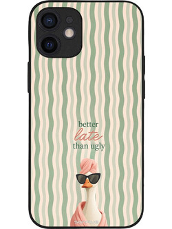 Sonique Stripe Stories Series Θήκη με Σχέδιο «Better Late» (iPhone 12 mini)
