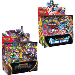 Σέτ Κάρτες Pokemon TCG - ME04 Chaos Rising Booster Display (36ct) & Κάρτες Pokemon TCG - Mega Evolution 05 Pitch Black - Booster Display (36ct)