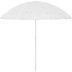 vidaXL Ομπρέλα Θαλάσσης Λευκή 3m 314702