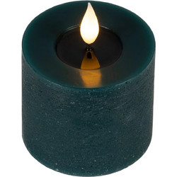 LED Κερί από Κερί Wax με Ρεαλιστική Φλόγα Emerald Φ8x10