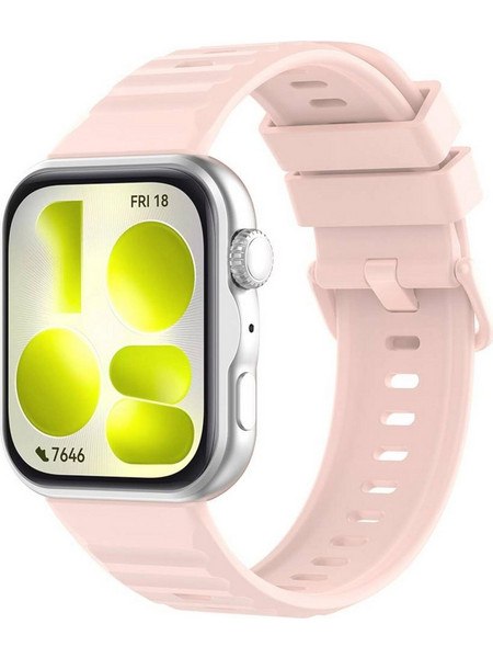 Techsuit W082 Λουράκι Σιλικόνης Pink (Huawei Watch Fit 3 / Fit 4 / Fit 4 Pro / Fit 5 / Fit 5 Pro)