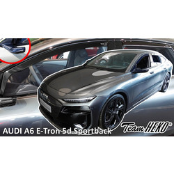 AUDI A6 E-Tron 5D SPORTBACK (έκδοση με κάμερες) 2024+ ΣΕΤ ΑΝΕΜΟΘΡΑΥΣΤΕΣ ΑΥΤΟΚΙΝΗΤΟΥ ΑΠΟ ΕΥΚΑΜΠΤΟ ΦΙΜΕ ΠΛΑΣΤΙΚΟ HEKO - 4 ΤΕΜ