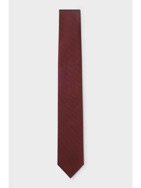 Boss Γραβάτα μπορντό μεταξωτή 7.5cm