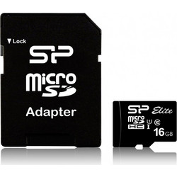 Silicon Power Elite microSDHC 16GB Class 10 U1 UHS-I + Adapter