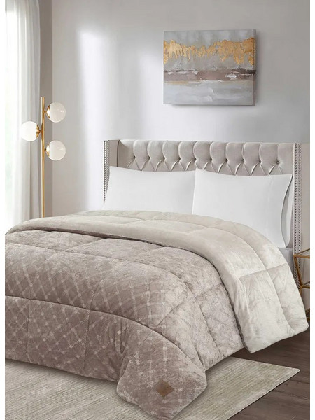 Κουβερτοπάπλωμα EMBOR BEIGE 220 x 240 εκ. MADI - 2.20x2.40
