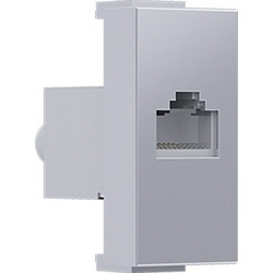 Acaelec Modys Πρίζα Δικτύου με Θωράκιση RJ45 CAT6a IP20 Ασημί (10101312545)