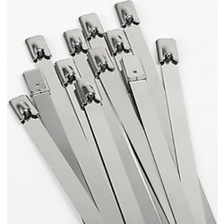 Μεταλλικά Δεματικά Inox 4.6x300mm 50 τμχ Ασημί