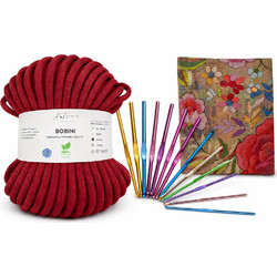 DIY Kit Τσάντας με Νήμα Bobbiny XL Βελονάκι Νο 12 και Έτοιμη Φόδρα Loneta