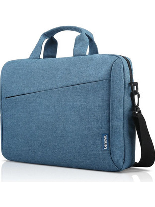 Lenovo Casual Toploader T210 Αδιάβροχη Τσάντα Laptop Ώμου 15.6" Blue