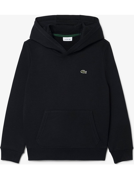 Lacoste Παιδικό Φούτερ με Κουκούλα Μαύρο 3SJ2710-031