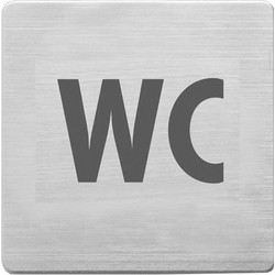 Alco πινακίδα inox wc