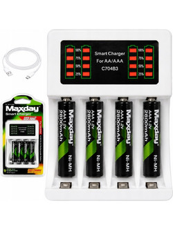 Verk Group MAXDAY + 4xAAA 2800mAh