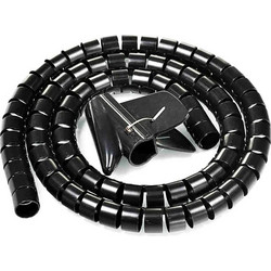 POWERTECH δεματικό καλωδίων TIES-083, πλαστικό, Φ20mm, 2m, μαύρο