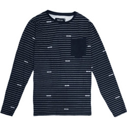 Indicode Men's HARMON L/S T-Shirt - Navy