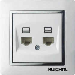 Πρίζα γραμμής δικτύου διπλή - Χωνευτή - RC3616-RJ45674950
