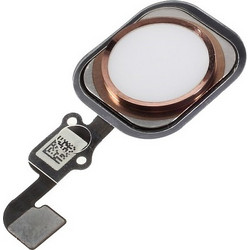 Πλήκτρο Home Button με Καλωδιοταινία για iPhone 6s / 6s Plus - Rose Gold