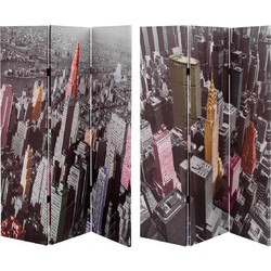 HomeMarkt Διακοσμητικό Παραβάν Towers από Καμβά 2 Όψεων 121x180cm