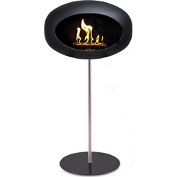 Le Feu Ground Black Plate Επιδαπέδιο Τζάκι Βιοαιθανόλης Εσωτερικού Χώρου Steel / Black