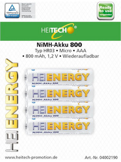 Heitech AAA 800mAh 4τμχ