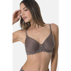 Sassa Σουτιέν Με Ελαφρά Ενίσχυση & Μπανέλα Spacer Flexicup Lace Ανθρακί - Silver