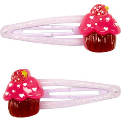 Die Spiegelburg 23311 Die Spiegelburg Σετ 2 τσιμπιδάκια μαλλιών Cupcake μοβ