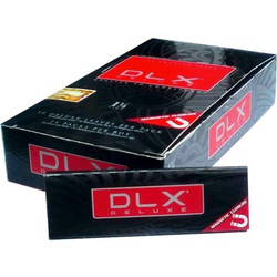 Κουτί με 24 χαρτάκια στριφτού DLX Deluxe Ultra fine λεπτό φύλλο 1 1/4 μεσαία με μαγνήτη 716165177517
