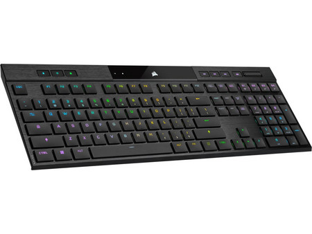 Corsair K100 Air Μηχανικό Gaming Πληκτρολόγιο με Cherry MX Ultra Low Profile Διακόπτες RGB Black