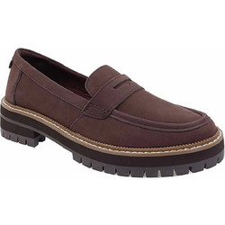 Toms Γυναικεία Loafers Leather WM Cara Drcas 10021357 Dark Brown