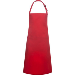 Oversize ποδιά με αγκράφα και τσέπη BLS 9 Karlowsky Red