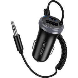 Δέκτης Bluetooth AUX Αυτοκινήτου Borofone BC64 Μαύρος