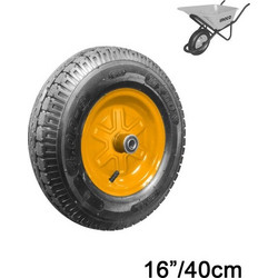 Τροχός Οικοδομικού Καροτσιού 16 max.160kg HHWEL410P Ingco