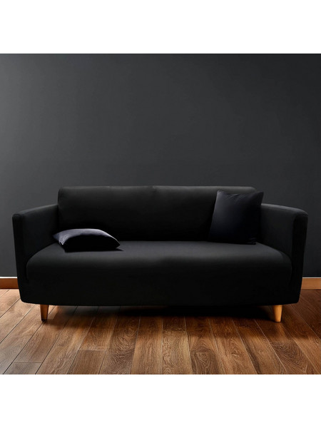 Ελαστικό Κάλυμμα Καναπε Mila Douceur d'interieur με μήκος 180-230cm - Black 1612926