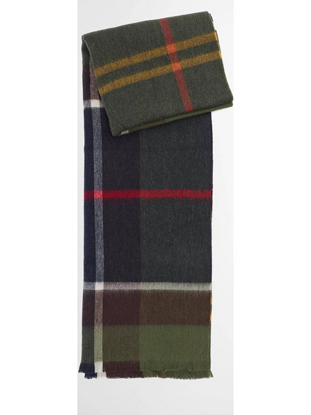 BARBOUR BARBOUR ROSEFIELD TARTAN SCARF LSC0354-BRTN11 DarkGreen