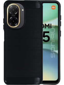 Sonique Carbon Brushed Back Cover Black (Xiaomi Redmi A5 4G 173.45mm)