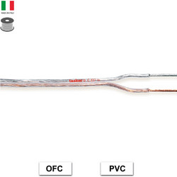 C237TN PVC | Καλώδιο Hχείου Flat Διαφανές, 2x1.50mm, για Hi-Fi Εφαρμογές (Κουλ