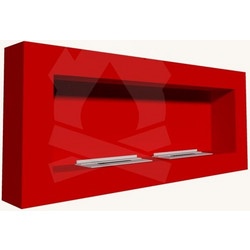 EcoHot Βio Comfort 03 RED Επιτοίχιο Τζάκι Βιοαιθανόλης Εσωτερικού Χώρου Διαστάσεις: Πλάτος: 15cm, Μήκος: 120 cm, 'Yψος: 48 cm