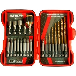 RAIDER Μύτες 1/4'' σετ 20τεμ 157797