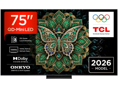 TCL QD Mini-LED 75C6K Pro Smart Τηλεόραση 75" 4K UHD Mini LED HDR (2026)