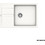 Schock Cristalite Manhattan Ένθετος Νεροχύτης Γρανίτη Ματ Superwhite 78x50cm 30180-1301