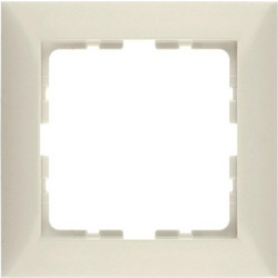 Frame 1gang, S.1, white glossy