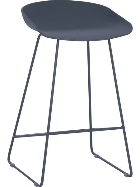 Homemarkt ΣΚΑΜΠΟ ΜΠΑΡ ΜΕΣ. ΥΨΟΥΣ NAILA HM9299.10 ΜΕΤΑΛΛΟ & ΠΟΛΥΠΡΟΠΥΛΕΝΙΟ ΑΝΘΡΑΚΙ 44x44x74Yεκ