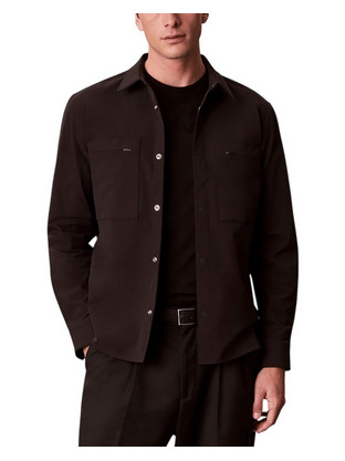 Calvin Klein Ανδρικό Πουκάμισο Overshirt Μαύρο LV04LH121G-UB1