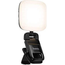 Hoco K29 Φωτιστικό Ring Light με Κλιπ για Κινητό Super Bright LED με 9 Επίπεδα Φωτεινότητας Μαύρο