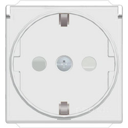 GEYER Πρίζα σουκο με καπάκι 2 θέσεων Λευκή 2Ρ+Ε 16Α 250V