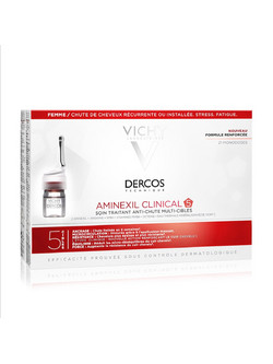 Vichy Dercos Aminexil Clinical 5 Αμπούλες κατά της Γυναικείας Τριχόπτωσης 21x6ml
