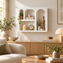 Ράφι Επιτοίχιο Λευκό Style 45x9x38cm General Trade 555866 - GeneralTrade