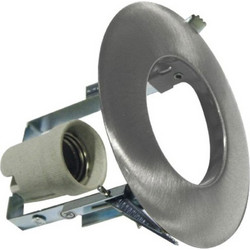 Βάση Σποτ Xωνευτή Μπετού E27 R63 12.8x11.5cm Νίκελ Σώμα AC.045R63NM ACA