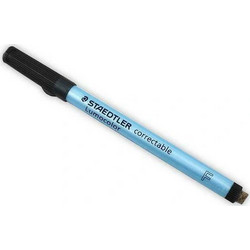 Staedtler Lumocolor Correctable Μαρκαδόροι Σχεδίου Μαύροι Σετ 10τμχ 305 F-9