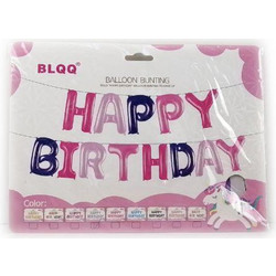 Μπαλόνια Πάρτυ Χρωματιστά Happy Birthday 40cm - 13 Τεμάχια (0027090)