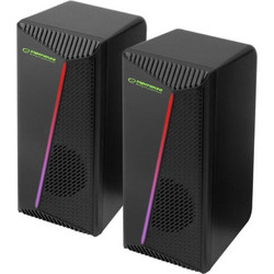 Esperanza EGS106 Ηχεία Υπολογιστή 2.0 6W με RGB Φωτισμό Black